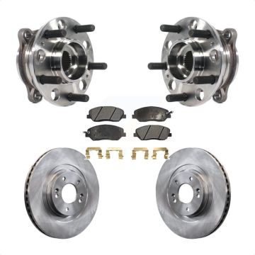 Front Hub Bearing Assembly Disc Brake Rotors And Pads Kit For Hyundai Santa Fe XL 3.3L KBB-116151