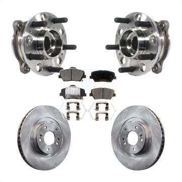 Front Hub Bearing Assembly Brake Rotor And Pad Kit For Kia Sorento Hyundai Santa Fe Sport KBB-116153