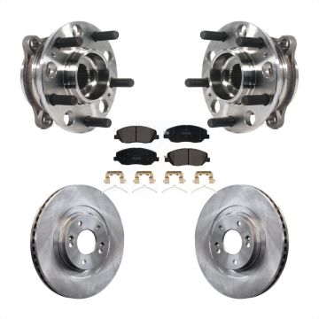 Front Hub Bearing Assembly Disc Brake Rotors And Pads Kit For Hyundai Santa Fe XL KBB-116154
