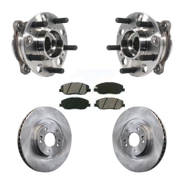 Front Hub Bearing Assembly Disc Brake Rotors And Pads Kit For Hyundai Santa Fe XL 3.3L KBB-116159