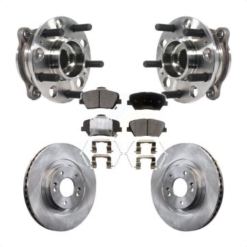 Front Hub Bearing Assembly Brake Rotor And Pad Kit For Kia Sorento Hyundai Santa Fe Sport KBB-116170