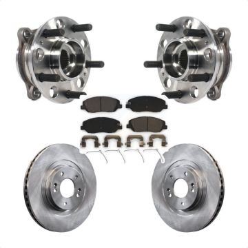 Front Hub Bearing Assembly Disc Brake Rotors And Ceramic Pads Kit For Hyundai Santa Fe XL KBB-116171