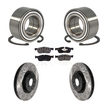 Front Bearing Drill Slot Brake Rotor Pads Kit For Land Rover Discovery Sport Range Evoque KBB-116482