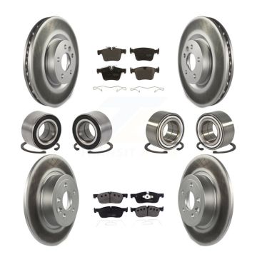 Front Rear Bearing Coated Disc Brake Rotor And Pad Kit (10Pc) For Land Rover Range Evoque KBB-116504