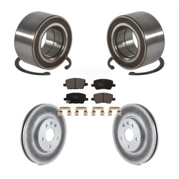 Front Wheel Bearing Coated Disc Brake Rotors And Pads Kit For 2018-2020 Chevrolet Sonic KBB-116520