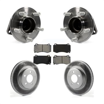 Front Hub Bearing Coated Brake Rotor & Pads Kit For 2019 Dodge Charger With Brembo Brakes KBB-116674