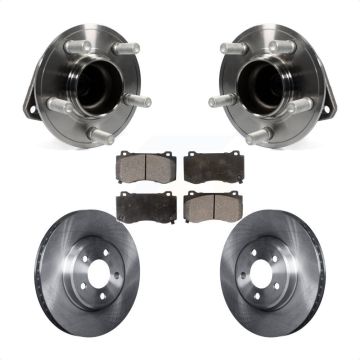 Front Hub Bearing Brake Rotor Pad Kit For 19 Dodge Charger GT with RWD With Brembo Brakes KBB-116695