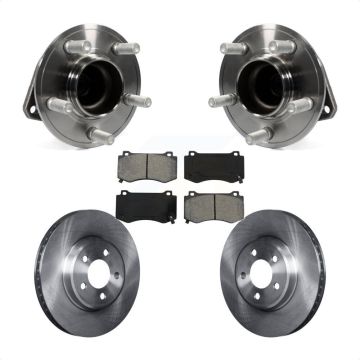 Front Hub Bearing Brake Rotor Pad Kit For 19 Dodge Charger GT with RWD With Brembo Brakes KBB-116698