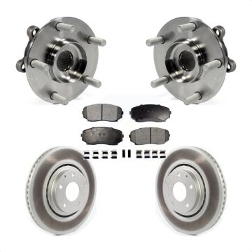 Front Hub Bearing Assembly Coat Brake Rotor Pad Kit For 2019-2023 Mazda CX-5 Turbocharged KBB-116841