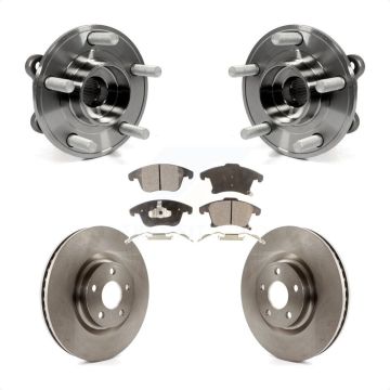 Front Hub Bearing Disc Brake Rotor & Pad Kit For Ford Police Responder Hybrid SSV Plug-In KBB-116849
