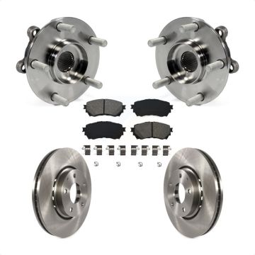 Front Hub Bearing Assembly Brake Rotor Pads Kit For 2019-2021 Mazda 6 Naturally Aspirated KBB-116851