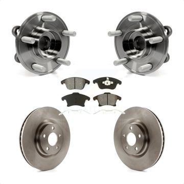 Front Hub Bearing Disc Brake Rotor & Pad Kit For Ford Police Responder Hybrid SSV Plug-In KBB-116852
