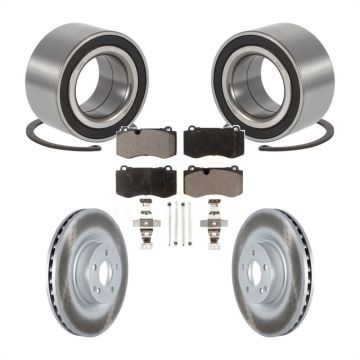 Front Wheel Bearing Coated Disc Brake Rotors And Pads Kit For 2009 Mercedes-Benz S450 KBB-116861