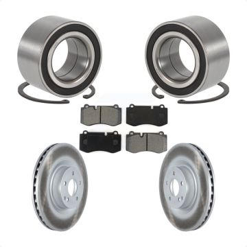 Front Wheel Bearing Coated Disc Brake Rotors And Pads Kit For 2009 Mercedes-Benz S450 KBB-116866