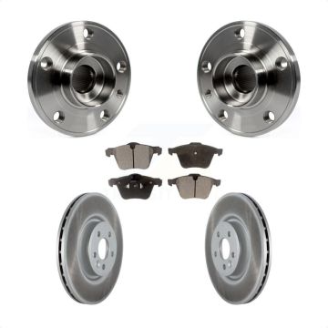 Front Hub Bearing Assembly Coated Disc Brake Rotor Pad Kit For Volvo XC70 S60 V60 S80 V70 KBB-116901