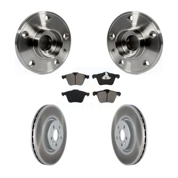 Front Hub Bearing Assembly Coated Disc Brake Rotor Pad Kit For Volvo XC70 S60 V60 S80 V70 KBB-116909