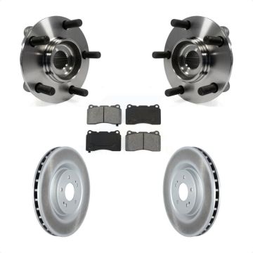 Front Hub Bearing Assembly Coated Disc Brake Rotors And Pads Kit For Mitsubishi Lancer KBB-116910