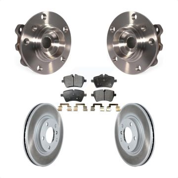 Front Hub Bearing Assembly Coated Brake Rotor Pads Kit For Mini Cooper Countryman Paceman KBB-116937