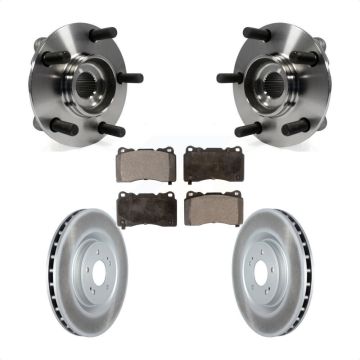 Front Hub Bearing Assembly Coated Disc Brake Rotors And Pads Kit For Mitsubishi Lancer KBB-116942