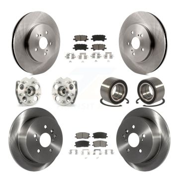 Front Rear Hub Bearing Brake Rotor Pad Kit (10Pc) For Lexus RX350 RX330 Toyota Highlander KBB-117322