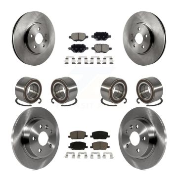 Front Rear Bearing Disc Brake Rotor & Pads Kit (10Pc) For Buick Encore Chevrolet Trax AWD KBB-117376