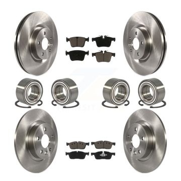 Front Rear Bearing Brake Rotor & Pads Kit (10Pc) For 2015-2017 Land Rover Discovery Sport KBB-117421