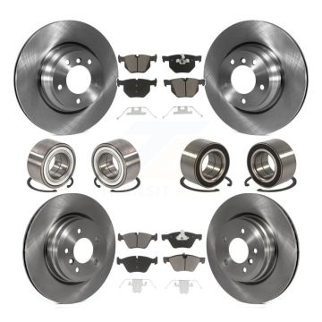 Front Rear Wheel Bearing Disc Brake Rotors And Ceramic Pads Kit (10Pc) For 2006 BMW 330xi KBB-117429