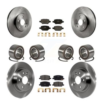 Front Rear Bearing Disc Brake Rotor & Pads Kit (10Pc) For Buick Encore Chevrolet Trax AWD KBB-117454