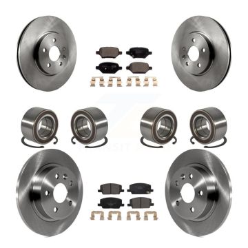 Front Rear Bearing Disc Brake Rotor & Pads Kit (10Pc) For Buick Encore Chevrolet Trax AWD KBB-117478