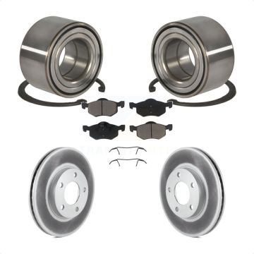 Front Wheel Bearing Coated Disc Brake Rotor Pad Kit For Ford Escape Mazda Tribute Mercury KBB-118143