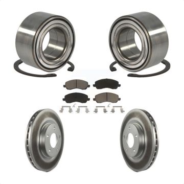 Front Wheel Bearing Coated Brake Rotor Pads Kit For Mitsubishi Jeep Outlander RVR Patriot KBB-118172
