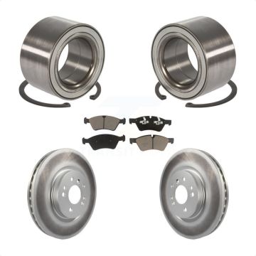 Front Wheel Bearing Coated Disc Brake Rotor And Pad Kit For 2010-2011 Mercedes-Benz ML450 KBB-118218