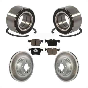 Front Wheel Bearing Coated Disc Brake Rotors And Ceramic Pads Kit For 2011-2012 BMW X3 KBB-118222