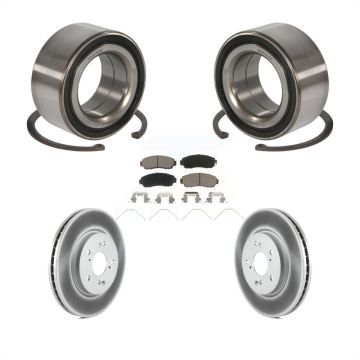 Front Wheel Bearing Coated Disc Brake Rotors And Pads Kit For Honda Crosstour Accord KBB-118242