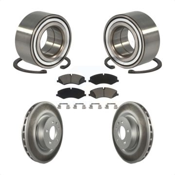 Front Wheel Bearing Coated Disc Brake Rotor Pads Kit For Land Rover Range Sport Discovery KBB-118267