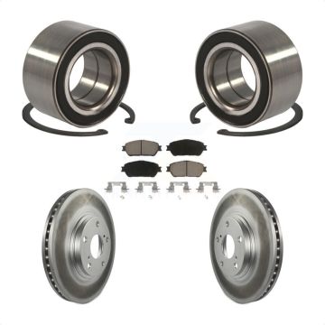Front Wheel Bearing Coated Disc Brake Rotor And Ceramic Pad Kit For 2004-2006 Lexus ES330 KBB-118285