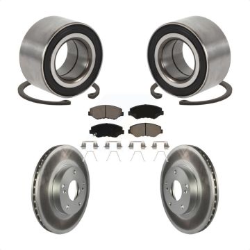 Front Wheel Bearing Coated Brake Rotor And Pad Kit For Honda Accord Fit Element Acura ILX KBB-118315