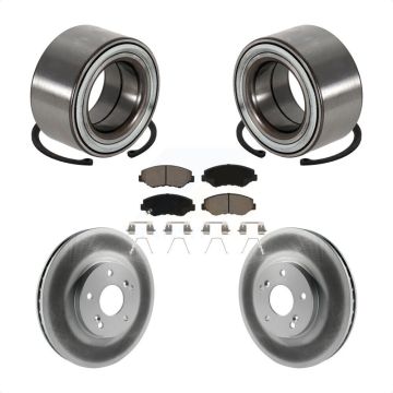 Front Wheel Bearing Coated Disc Brake Rotor And Ceramic Pad Kit For 2005-2008 Honda Pilot KBB-118323