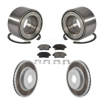 Front Wheel Bearing Coated Disc Brake Rotors And Pads Kit For 2001-2003 Toyota Prius KBB-118336