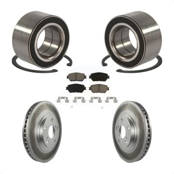 Front Wheel Bearing Coated Disc Brake Rotors And Ceramic Pads Kit For Toyota Camry KBB-118339