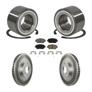 Front Wheel Bearing Coated Disc Brake Rotors And Ceramic Pads Kit For Toyota Camry KBB-118342