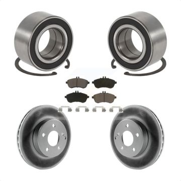 Front Wheel Bearing Coated Disc Brake Rotors And Pads Kit For Mercedes-Benz C250 AWD KBB-118361