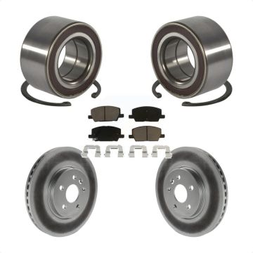 Front Wheel Bearing Coated Disc Brake Rotors And Pads Kit For Buick Encore Chevrolet Trax KBB-118370