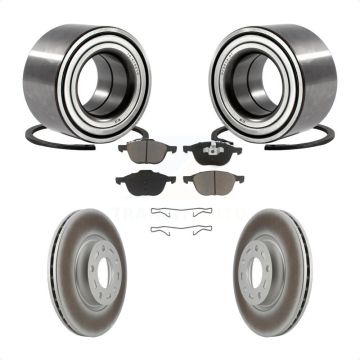 Front Wheel Bearing Coat Brake Rotor Pads Kit For Mazda 3 2.3L with Non-ABS From 01 05 KBB-118383