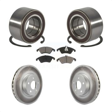 Front Wheel Bearing Coated Brake Rotor Pad Kit For Mercedes-Benz C300 E350 C350 E400 E250 KBB-118386