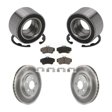 Front Wheel Bearing Coated Disc Brake Rotors And Ceramic Pads Kit For Chrysler PT Cruiser KBB-118423
