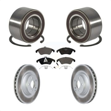 Front Wheel Bearing Coated Disc Brake Rotors And Pads Kit For Mercedes-Benz E400 E550 KBB-118541