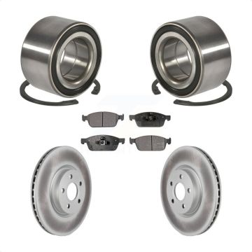 Front Wheel Bearing Coated Disc Brake Rotor And Ceramic Pads Kit For Ford Transit Connect KBB-118544