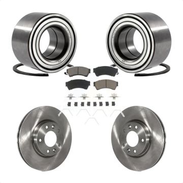 Front Wheel Bearing Brake Rotor Pads Kit For Ford Fusion Mazda 6 Lincoln MKZ Zephyr Milan KBB-118554