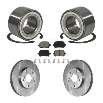 Front Wheel Bearing Disc Brake Rotor & Pad Kit For Toyota Camry Solara Avalon Lexus ES300 KBB-118559